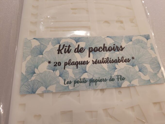 Pack de 20 planches de pochoirs 1 Pack de 20 planches de pochoirs