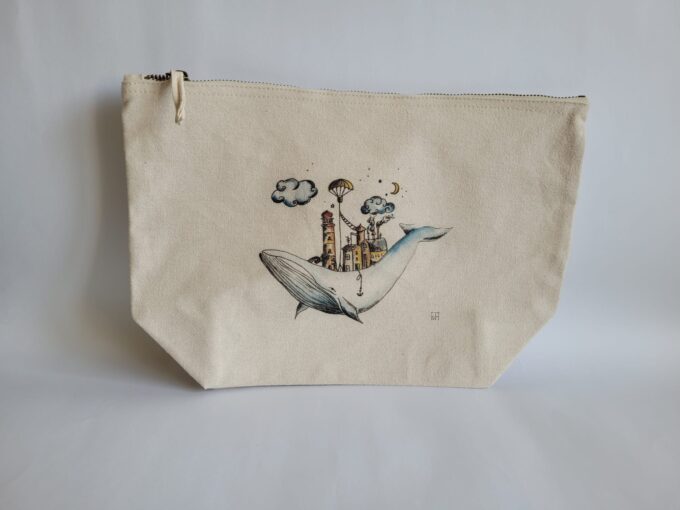 Grande trousse en tissu Baleine 2 Grande trousse en tissu Baleine – Image 2