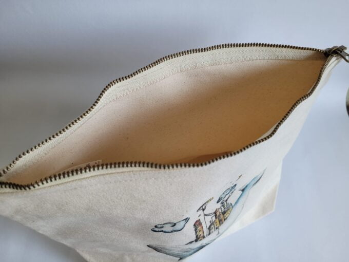 Grande trousse en tissu Baleine 4 Grande trousse en tissu Baleine – Image 4