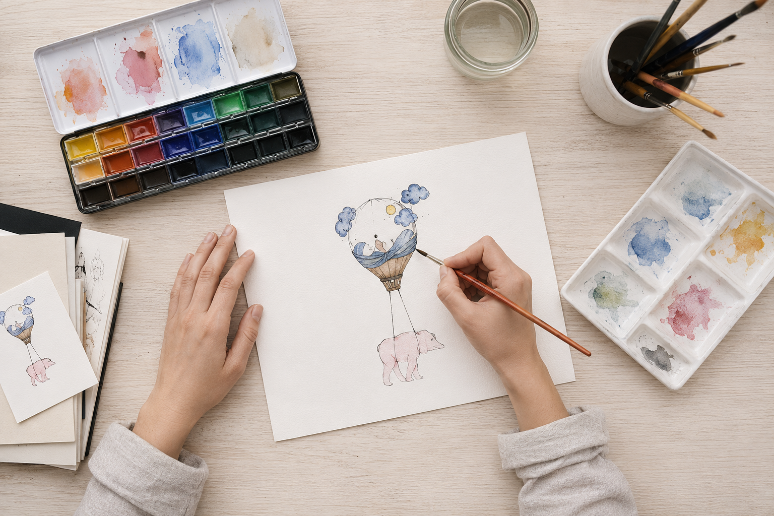 Initiation à l'aquarelle 1 Initiation à l'aquarelle