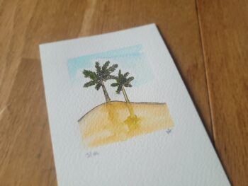 Dessin de paysages à l'aquarelle