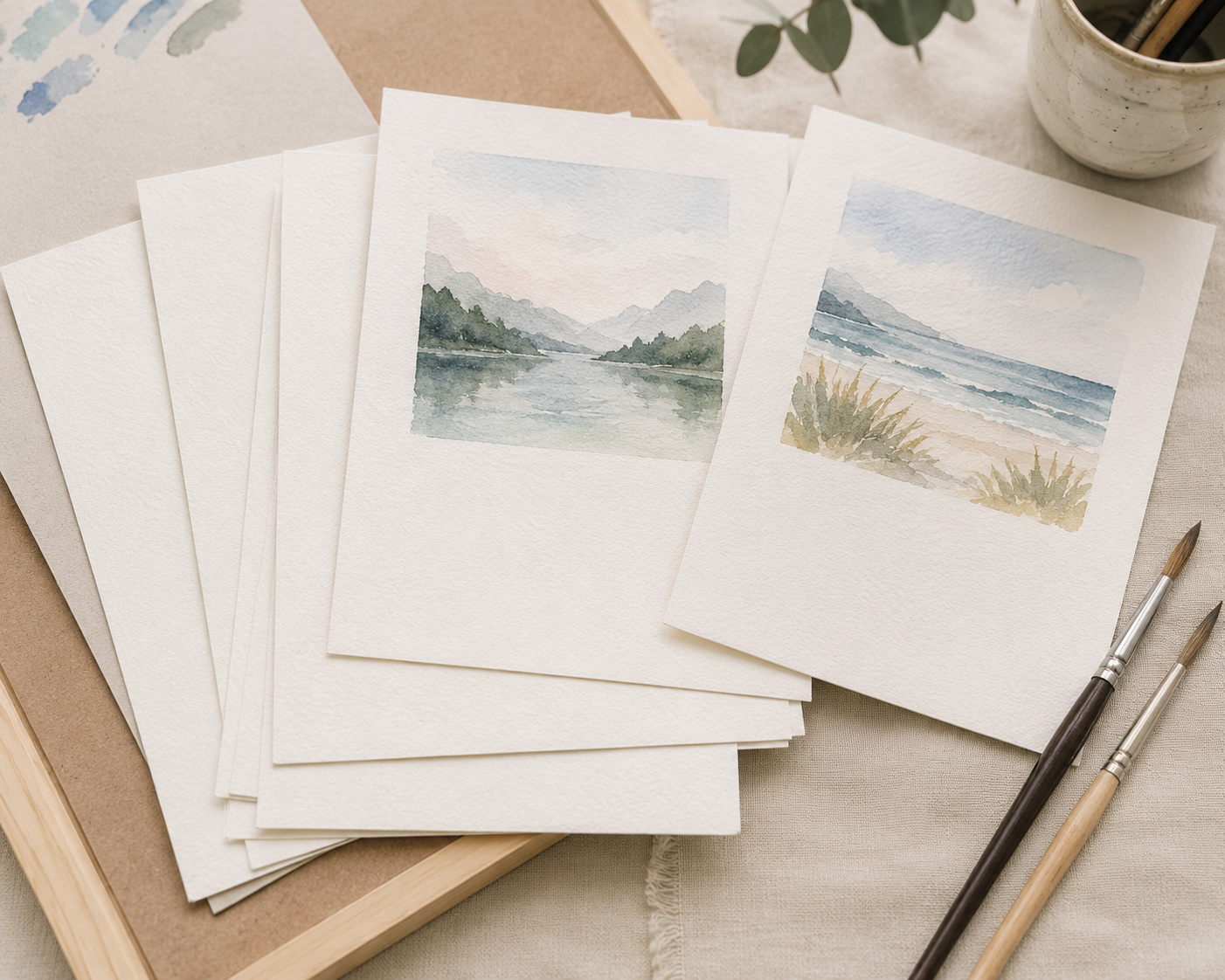 Dessin de paysages à l'aquarelle 5 Dessin de paysages à l'aquarelle – Image 5