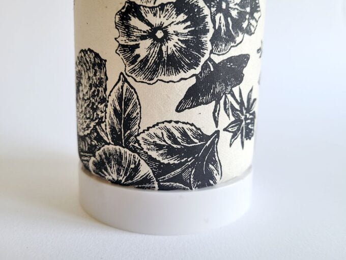 Lampe pivoines noire – Image 3